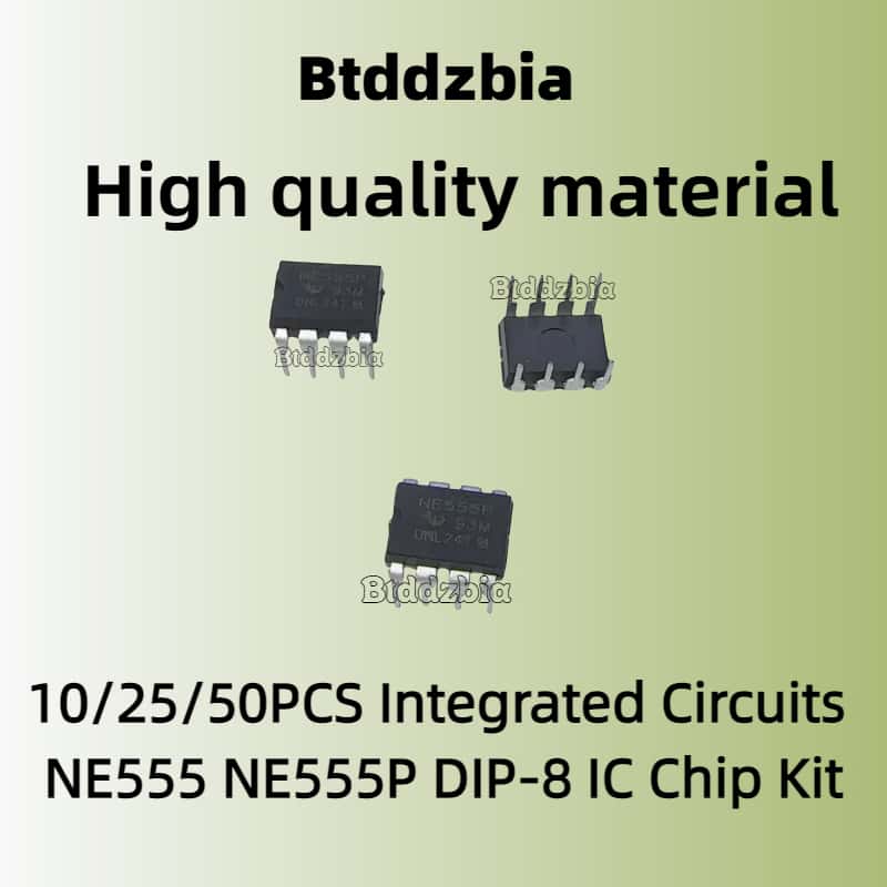 10/25/50PCS Integrierte Schaltkreise NE555 NE555P DIP-8 IC Chip Kit