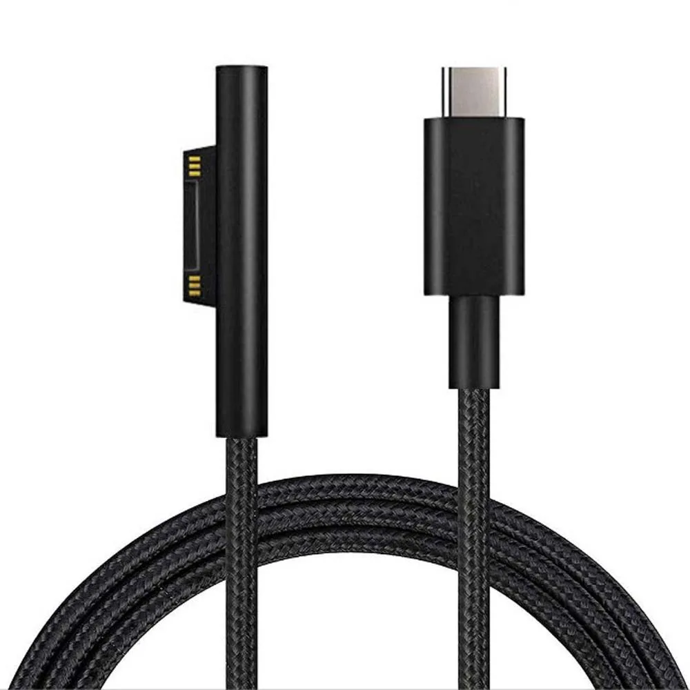 1.8m 15V 3A USB C Type C Oplaadkabel PD Fast Charger Adapter Netsnoer voor Microsoft Surface Pro GO 8 7 6 5 4 Boek