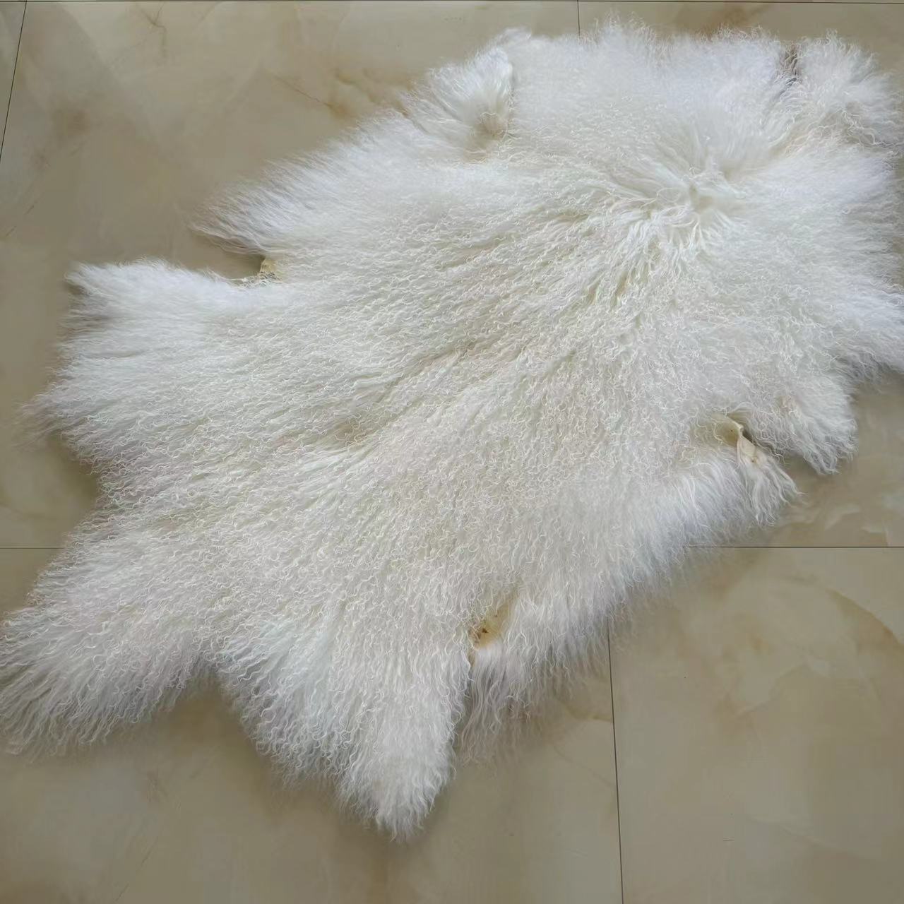 Tibet Lammfell Pelt Echter mongolischer Pelzfell-Pelt aus mongolischem Schaffell