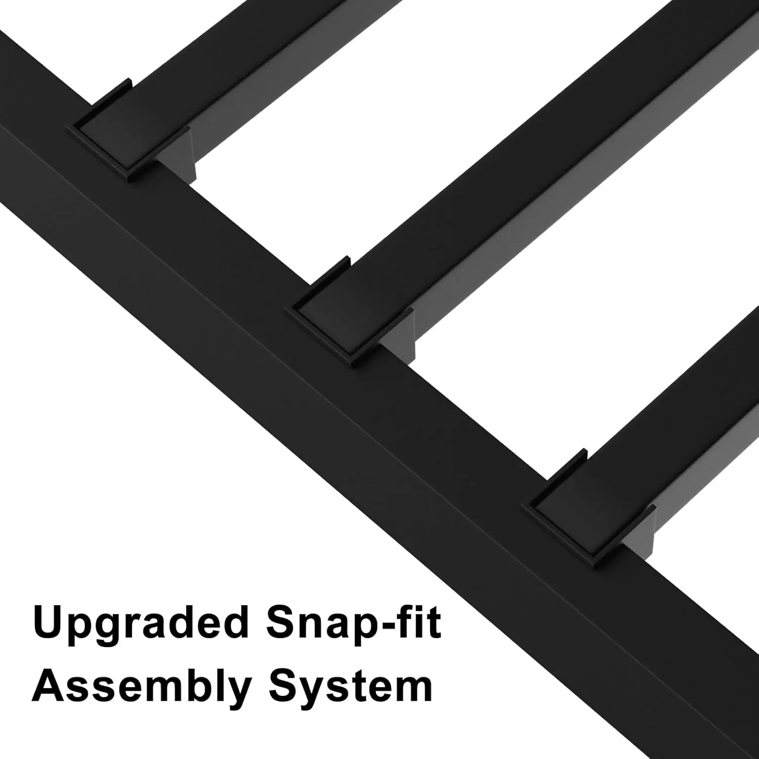 Twin Over Full Bunk Bed with Metal Frame, Guardrail and Ladder, Space-Saving Design, Metal Bed for &,