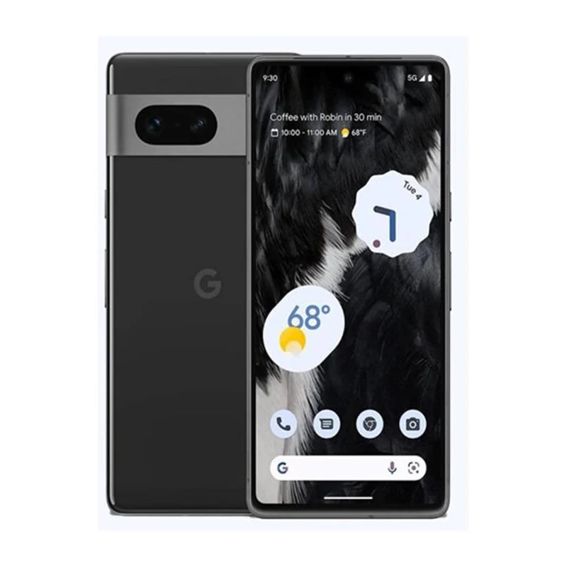 GooglePixel7 teléfono usado 5G, pantalla OLED de 6,3 pulgadas, 90Hz, Tensor de Google, 30W, supercarga, batería de 4700mAh, OTG