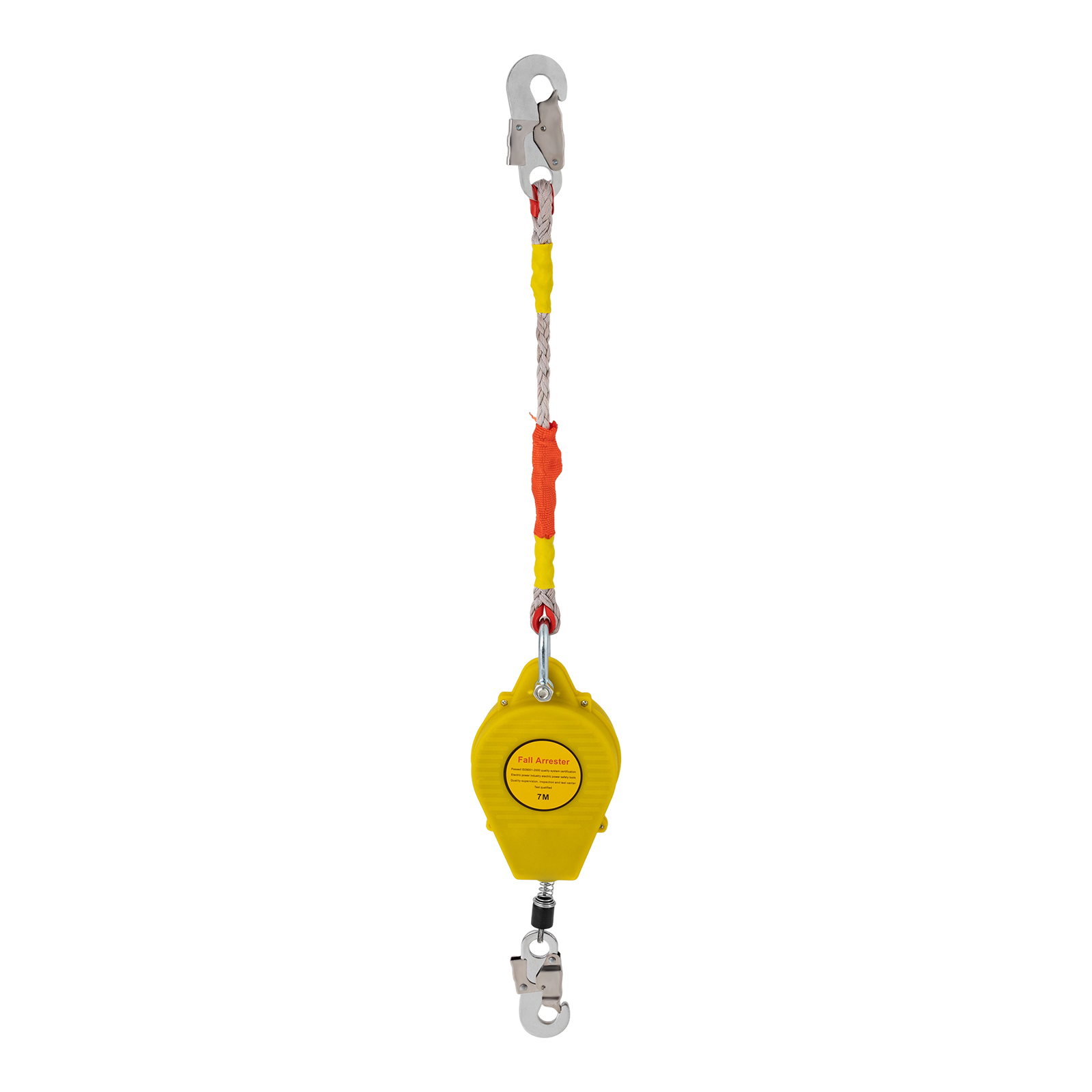 7m Fall Arrestor Tower Crane Self-locking Self Retracting Lifeline Cargo Working Aerial Work Anti Fall Safety Device 100kg