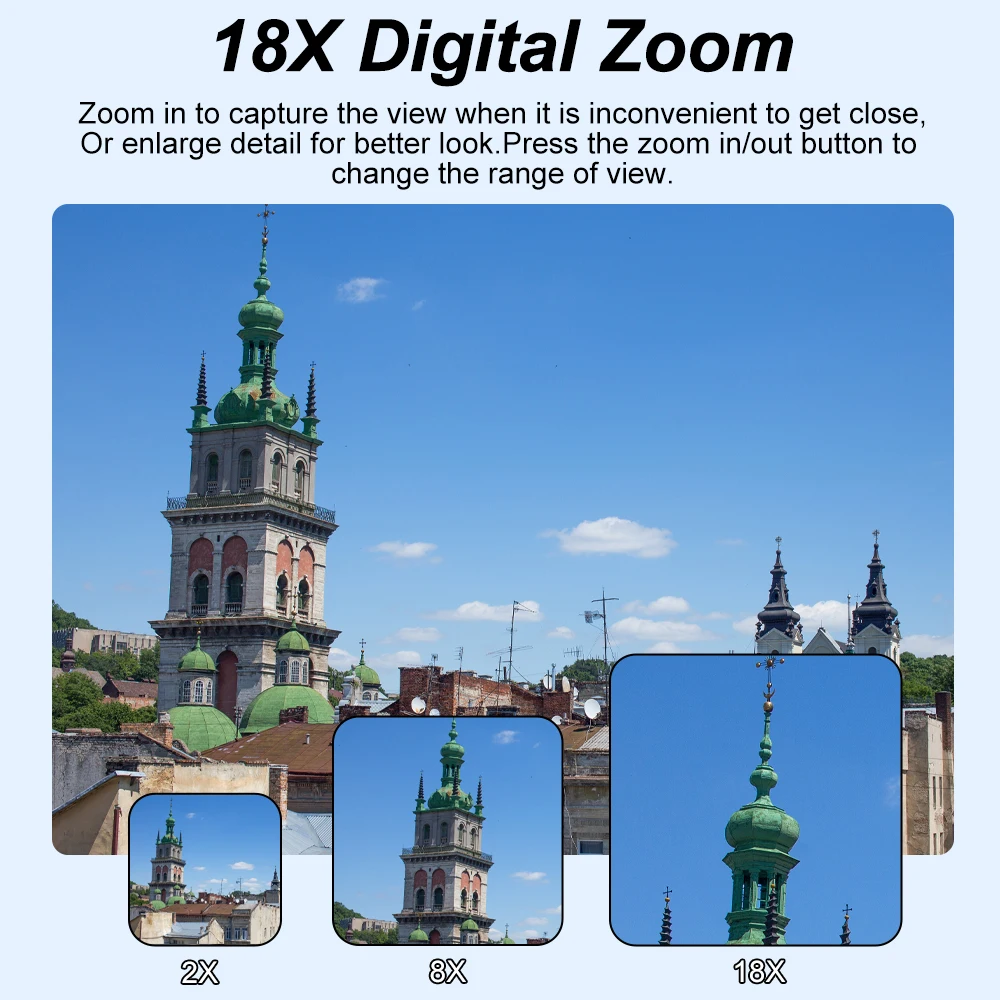 Ourlife AC600 Digitalkamera 4K 64 MP UHD-Kameras 18X Digitalzoom 180 °   Vintage-Vlogging-Kamera mit Klappbildschirm für YouTube-Autofokus