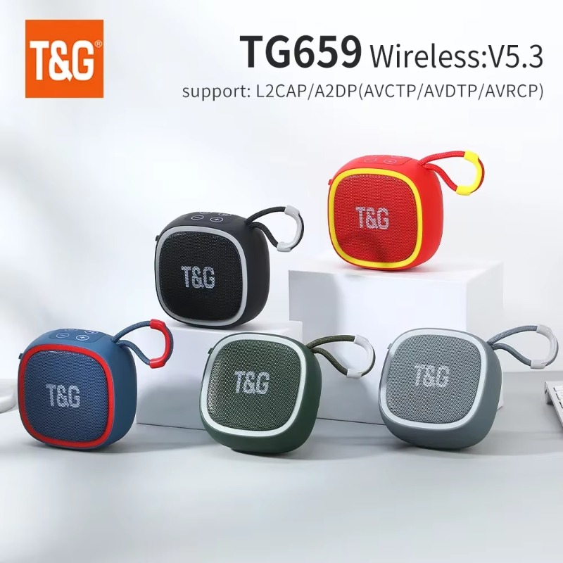 TG659 Mini Wireless Leistungsstarke Wasserdichte Bluetooth Lautsprecher TWS Bluetooth 5,3 Sound Box HIFI Lautsprecher Unterstützung TF Karte Radio