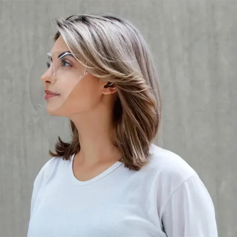 Occhiali protettivi per il viso Occhiali da sole Maschera protettiva trasparente antispruzzo antiappannamento Occhiali da sole di sicurezza coperti a pieno facciale