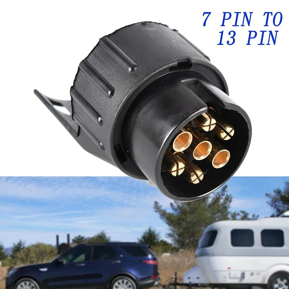 El más nuevo adaptador de enchufe de 7 pines a 13 pines, conector de remolque de 12V, enchufes impermeables, adaptador de enchufe, accesorios para coche y camión