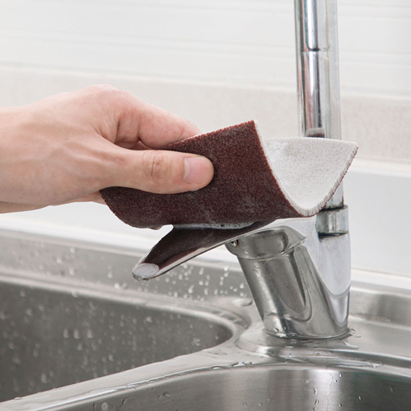 Diamond Sponge Wipe Kitchen Cleaning Magic Wipe Home Stain Removal and Scale Removal Tool Sponge Dishwasher Wipe Cleaning Brush