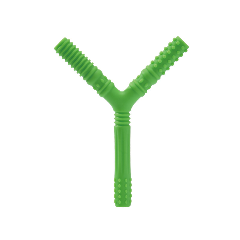 Trẻ Em Bé Miếng Dán Nhai Keo Silicone Rỗng Mọc Răng Ống Chống Ăn Tay Hàm Dính Đồ Chơi Sơ Sinh Tặng Phụ Kiện