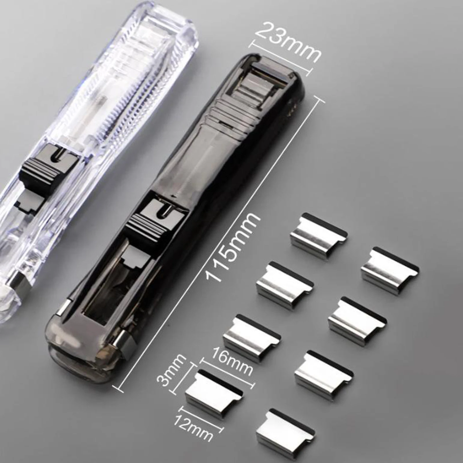50Pcs Push คลิปเย็บกระดาษ Staple Remover Binder Push Clamp เทปกระดาษคลิปอุปกรณ์สำนักงานชุดเดสก์ท็อปอุปกรณ์