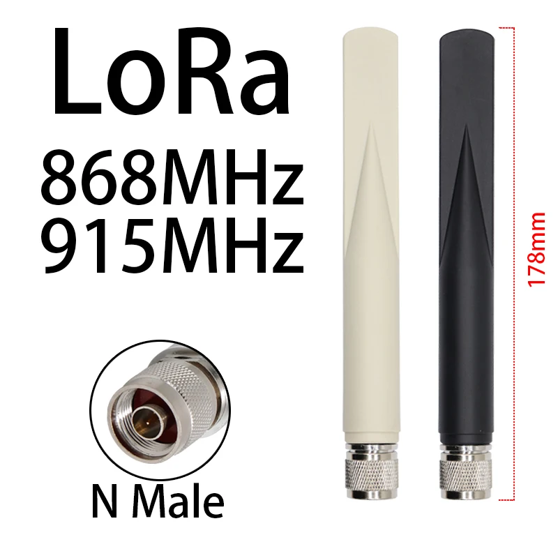 Antena LORA de largo alcance 868MHz 915MHz NB IoT omni conector tipo N antena para nudos solares meshtásticos/repetidores/dispositivos Slinkdsco
