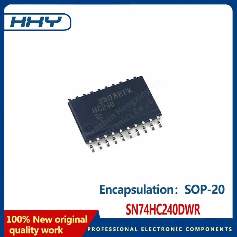 SN74HC240DWR Pacote SOP-20, Chip Logic Buffer, 10pcs