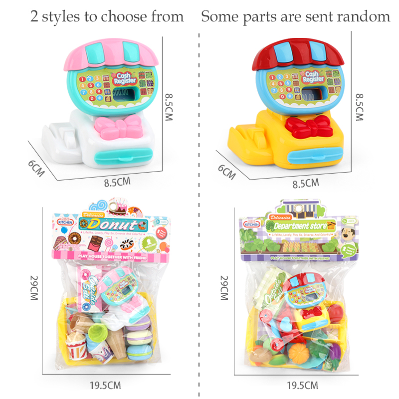 子供のためのキャッシュ登録玩具,アイスクリームを再生するためのリアルな野菜計算機,電子計算機,3年間の古い