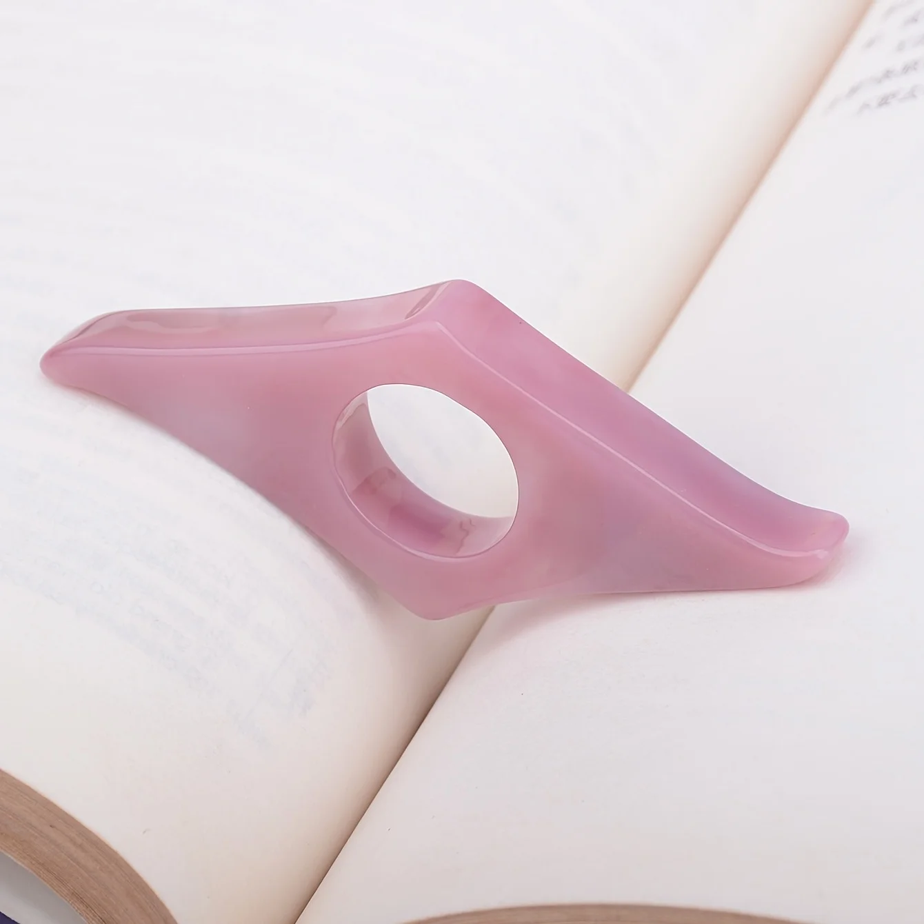 Supporto per libro per pollice Supporto per pagina di libro Materiale scolastico Ausili per la lettura Accessori per libri per studenti Spalmatore Comodo segnalibro