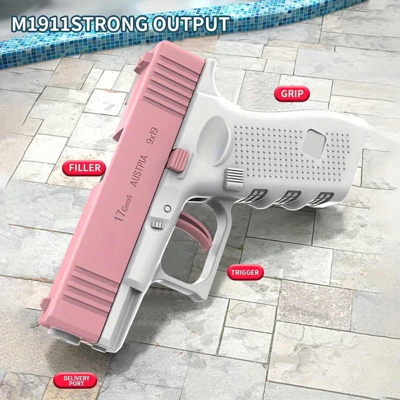 ขายร้อน MINI ปืนพกปืนฉีดน้ํา,ฤดูร้อนกลางแจ้งเด็กคู่มือการยิงอย่างต่อเนื่องของเล่นปืนฉีดน้ําของเล่น