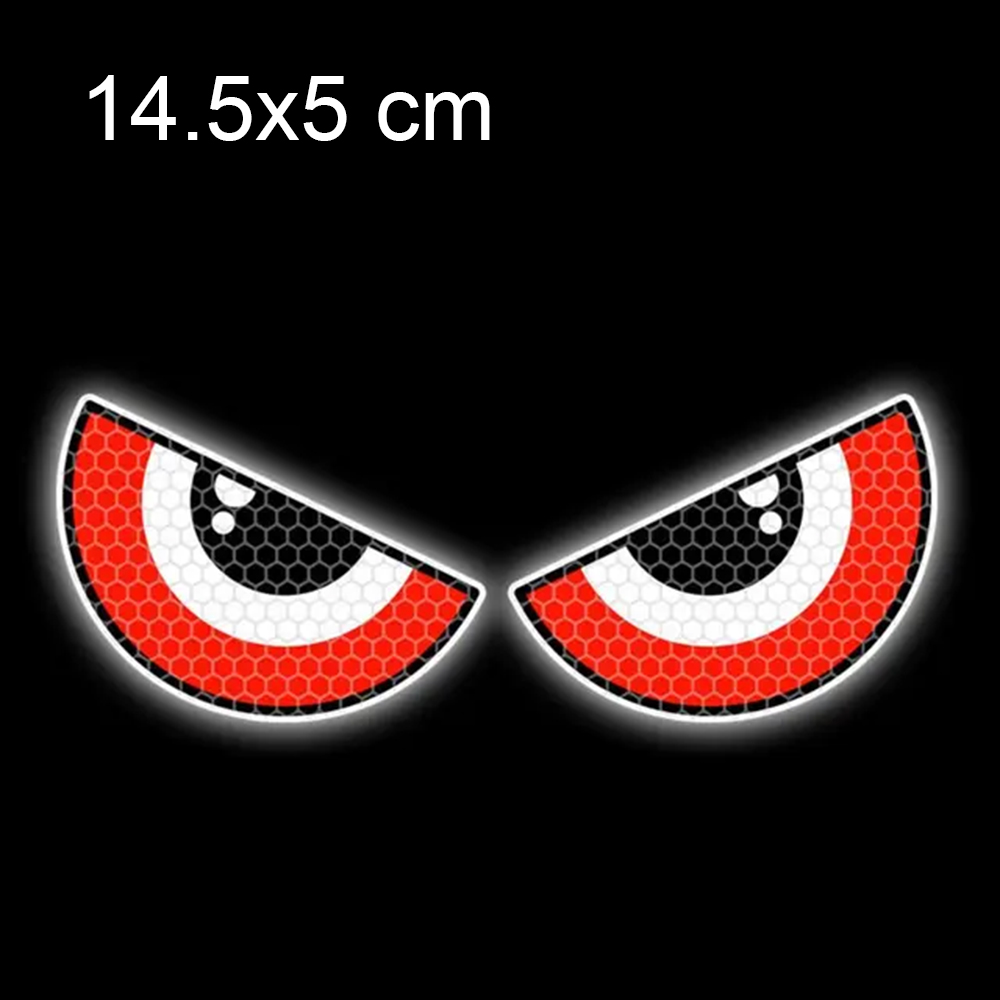 Devil Eyes Car Motorcycle Stickers Helmet Fairing Rear Window Decoration Decal Electric Car Motorcycle Reflective Stickers