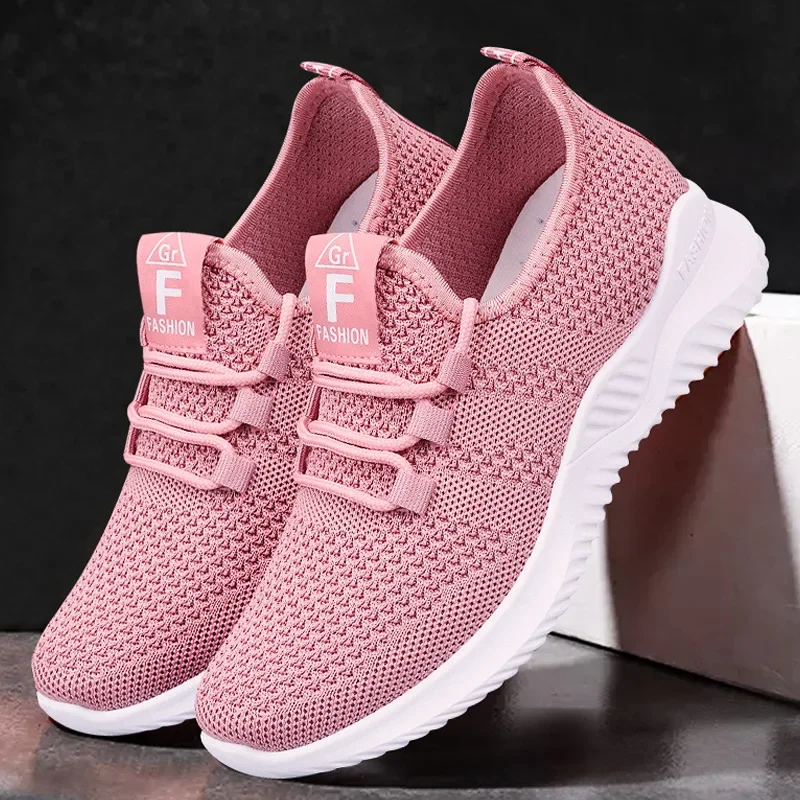 2025Sport Laufschuhe Frauen Air Mesh Atmungsaktive Wanderschuhe Frauen Turnschuhe Bequeme Mode Lässig Turnschuhe Chaussure Femme