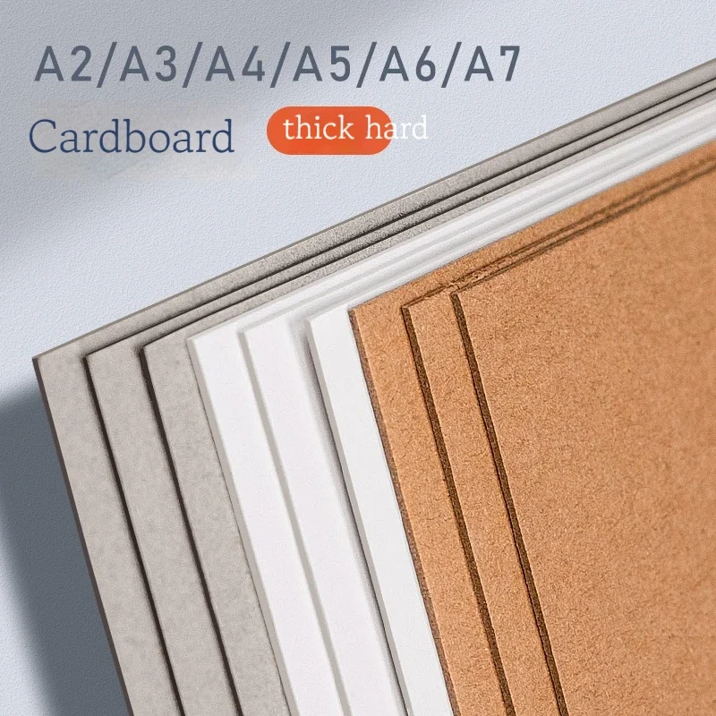 A2/A3/A4/A5/A6 Hard Kraft Paper Card DIY Handmake Making Crafts Decoration Kraft Paper High Quality Thick Paperboard Wholesale