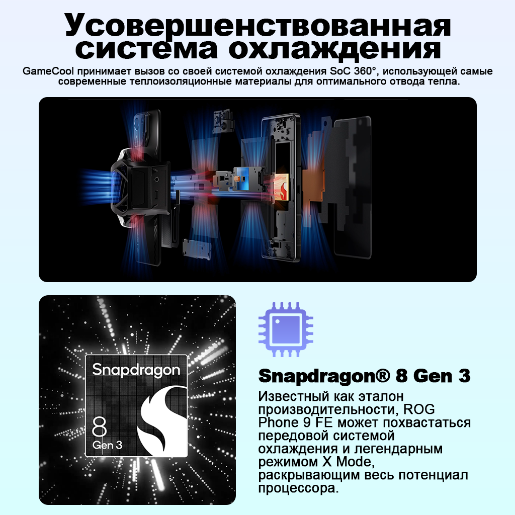 【IN STOCK】ROG Phone 9 FE 5G Gaming Phone Snapdragon 8 Gen 3 6.78'' 185Hz E-Sports E6 AMOLED Display Sony 50MP Camera 5500mAh