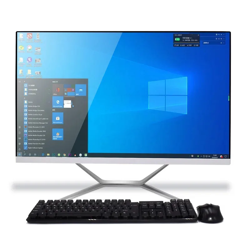 23.8 Inch All In One PC I3 9100F I5 9400F I7 9700F Computador All-in-one 1 GTX 1050ti Graphics Monoblock Desktop Computer