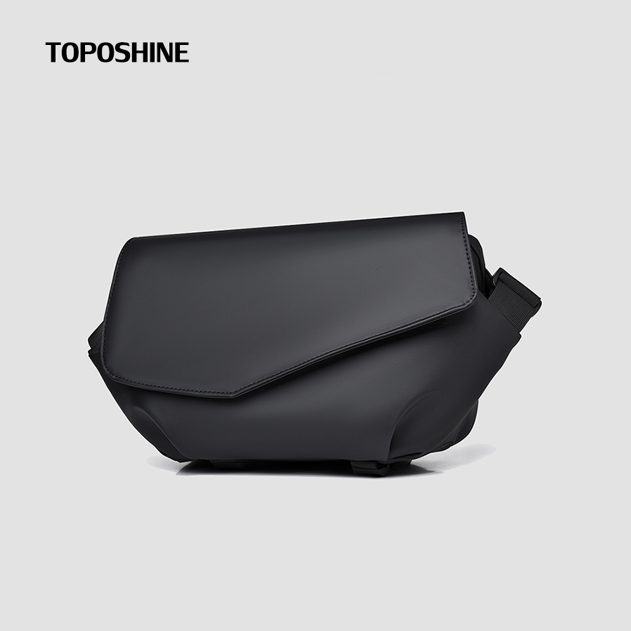 Toposhine-男性用の防水ワンショルダークロスオーバーバッグ,流行の軽量チェストバッグ,ハイエンドのリラックスバッグ,人気の小さなレジャーバッグ