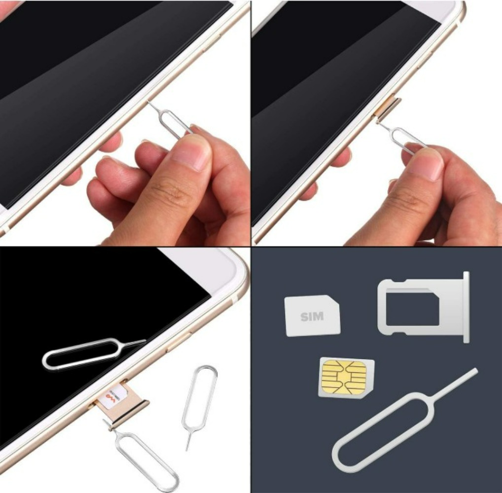 30-100pcs Universal Sim Card Tray Removal Eject Pin Tool Stainless Steel Needle Opener Ejector for IPhone/Samsung/Xiaomi/Huawei