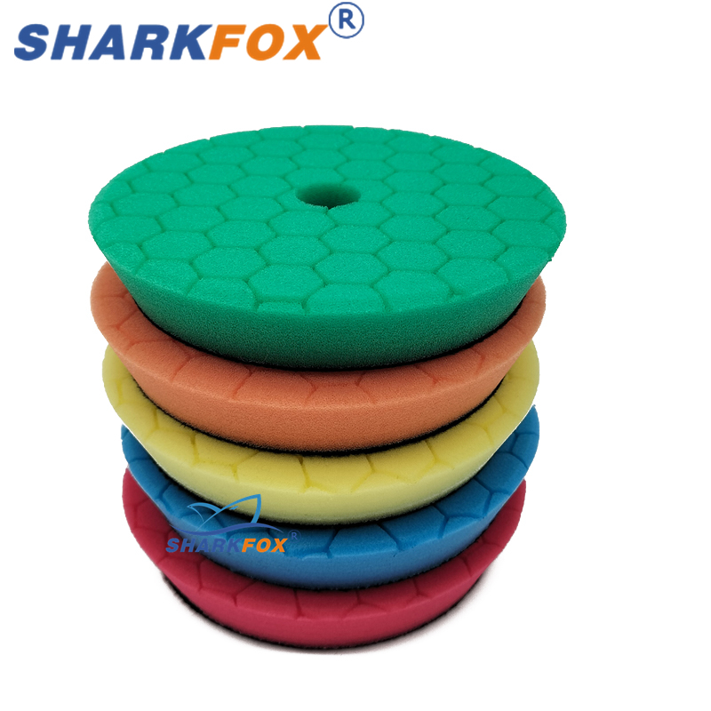 Miếng Đánh Bóng 3/5/6 Inch Đức Xốp Đệm Xốp Lót Xe Ô Tô Tự Động Buffing Pad Bộ Cho DA/RO máy Đánh Bóng Đệm Dụng Cụ Phụ Kiện