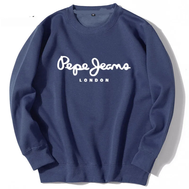 Basic hoodie voor heren, sweatshirt met ronde hals, modieuze, casual sport-hoodie met ronde hals en straatprint voor heren