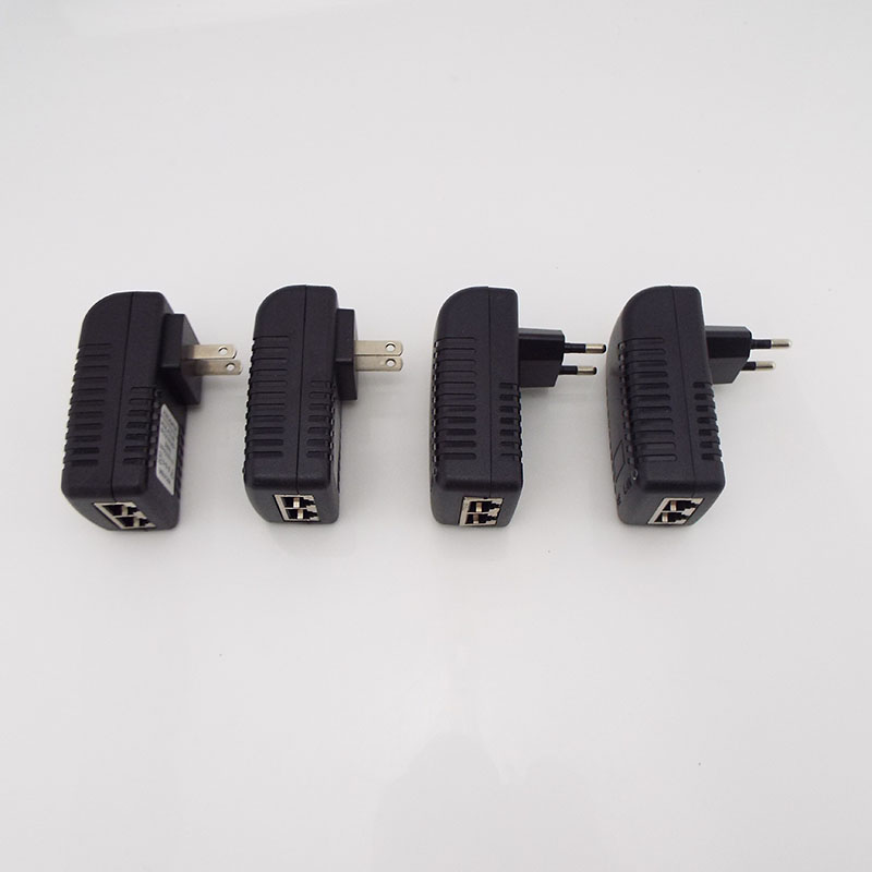 Adaptador de alimentação ethernet cctv, injetor poe, 48v, 0,5a, 15v, 1a, 12v2a, 24v, 1a para câmera ip, interruptor poe, adaptador de fonte de alimentação, opção ue/eua
