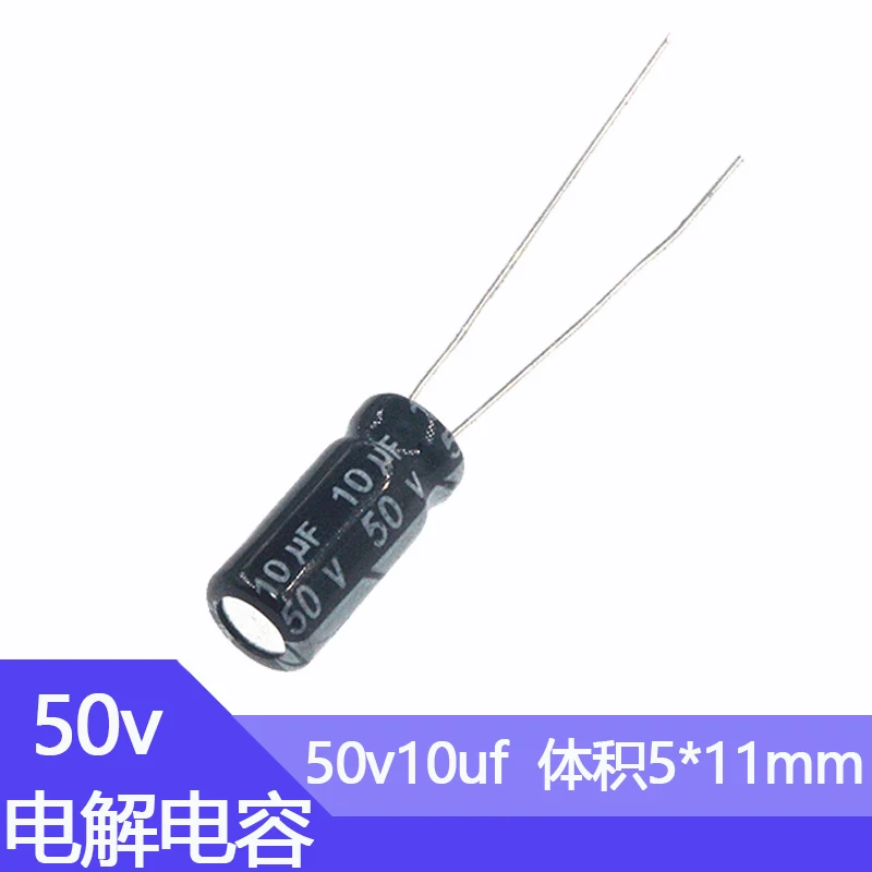 50V10uf Tập 5X11 4X7Mm Nhôm Điện Phân Tụ Điện 100 Cái
