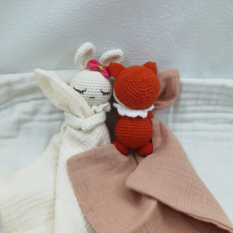 아기 노리개 달래기 수건 턱받이 부드러운 토끼 곰 코끼리 잠자는 인형 Teether 유아 편안한 잠자는 간호 포옹 Doudou B