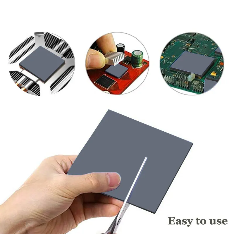 Upsiren 21W/mk 0.75/1.25/1.75mm GPU CPU Heatsink Cooling Conductive Silicone Pad High Quality Original Authentic Thermal Pad
