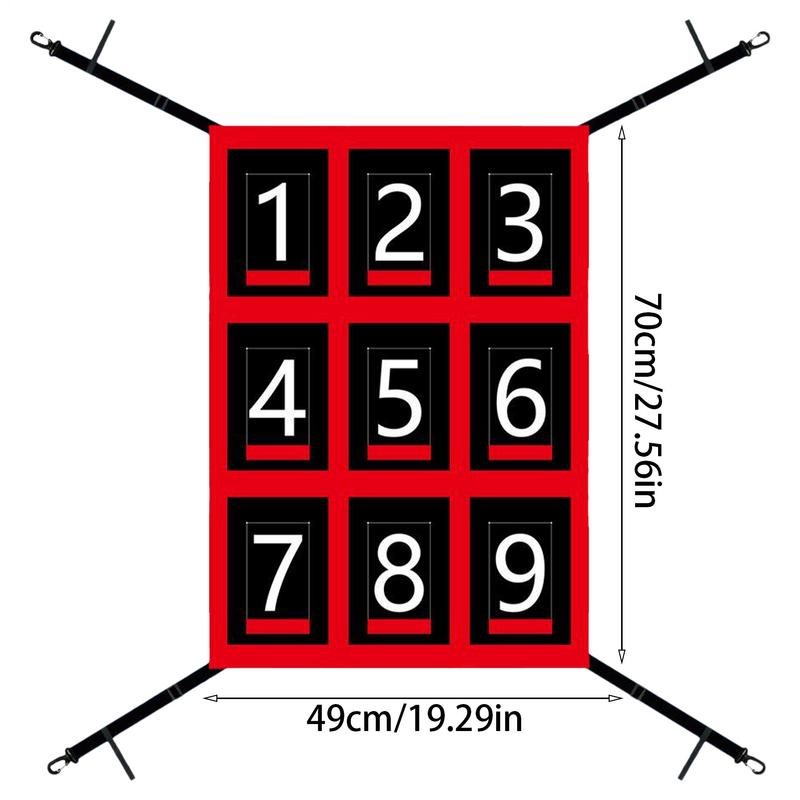 Pitching-Netz mit Schlagzone, Softball-Zubehör zum Üben von Baseball und Softball, Schlaghilfe, Pitching Strike Zone, Zielnetz