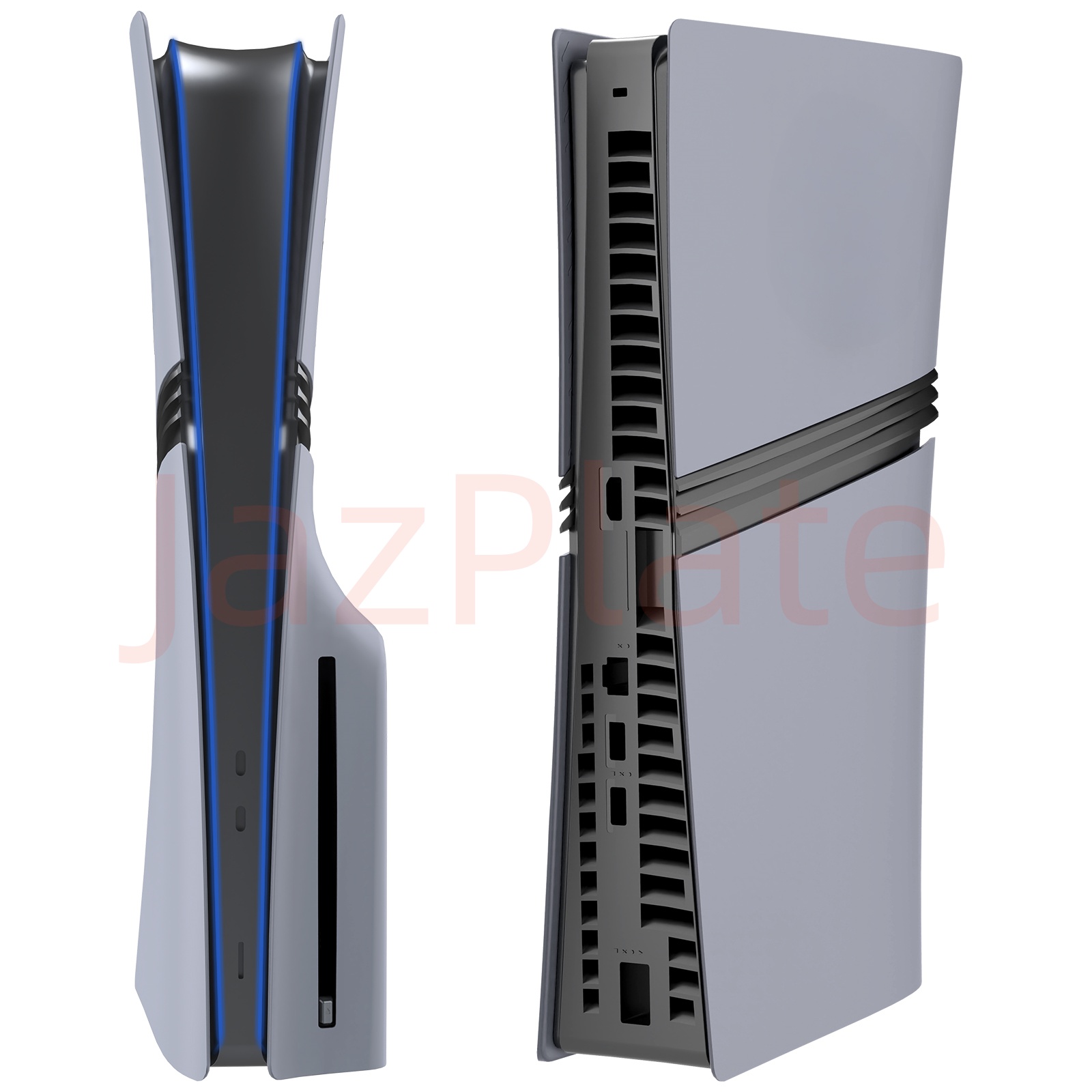 Placas de cobertura cinza pro disc edition com pele de logotipo e adesivo de 30o aniversário para novos painéis de console ps5 pro placa frontal