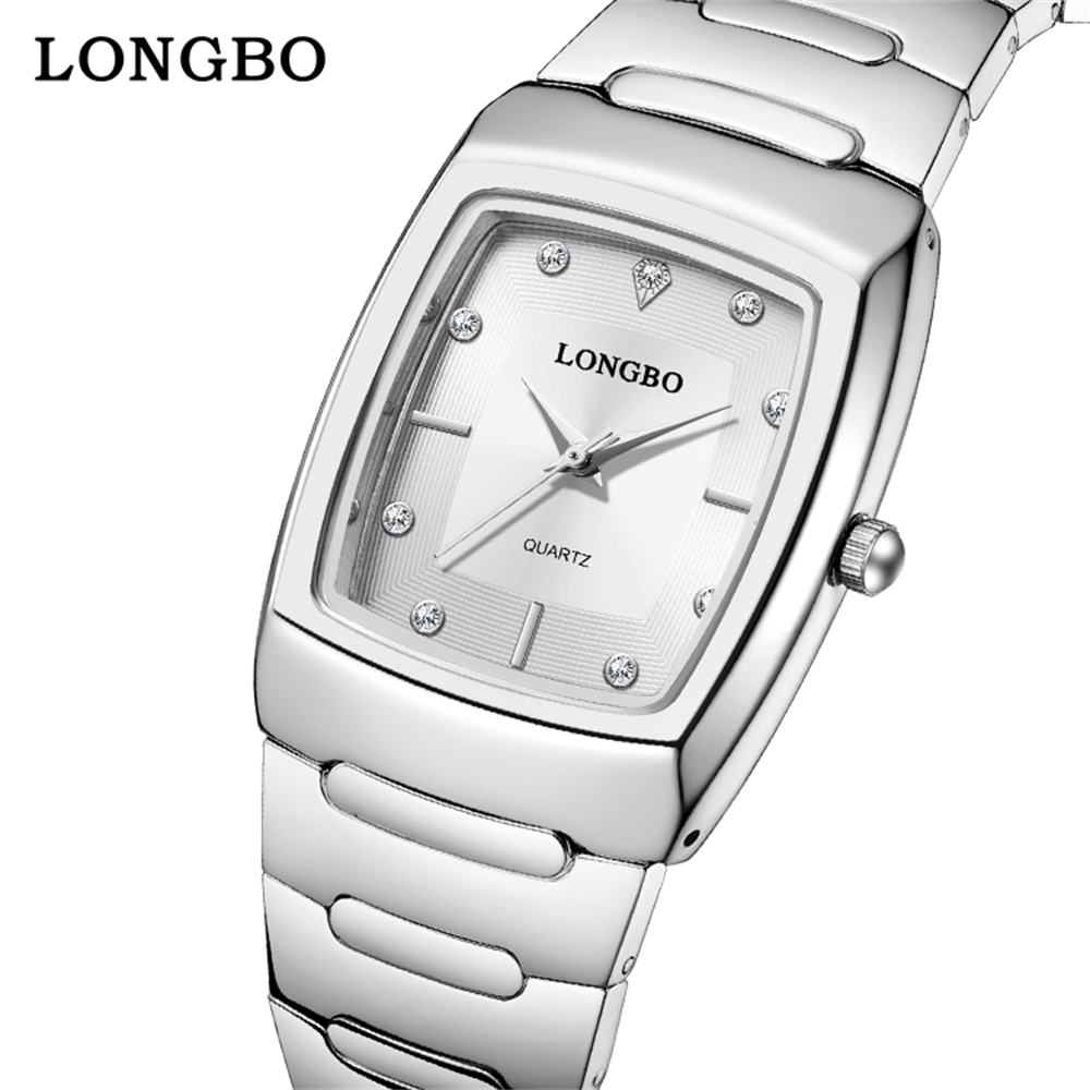 カップル用腕時計 2024 高級スクエアゴールドクォーツ時計ステンレス鋼防水女性男性の腕時計ビジネス腕時計