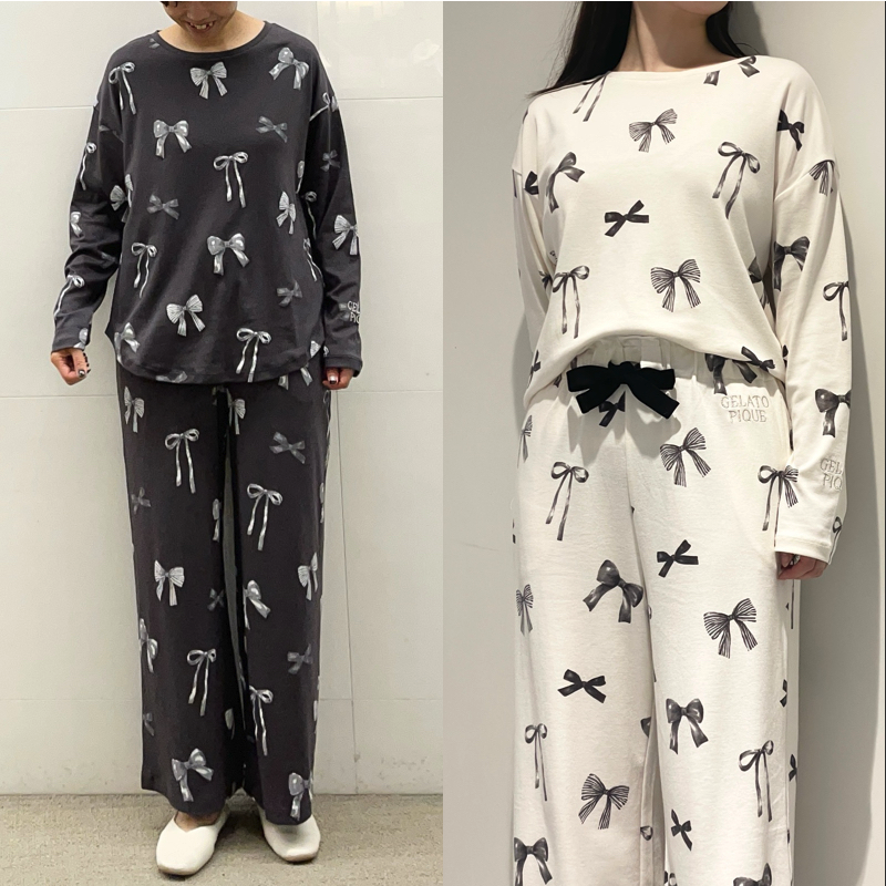 Conjunto de pijamas Ropa de dormir con lazo para mujer (con etiquetas)