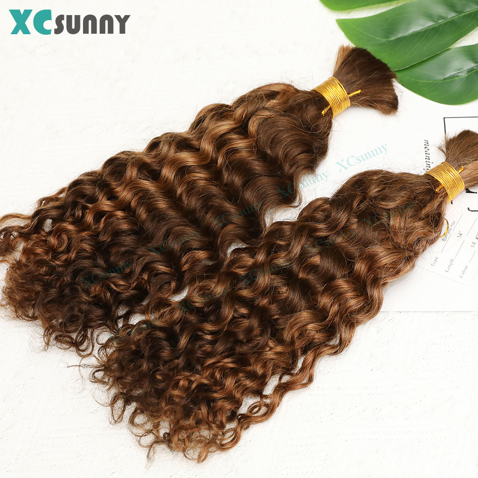 Cheveux humains bouclés en vrac pour tressage, vague profonde pour tresses Boho, faisceaux de double proximité, vente en gros, document 4 30 613