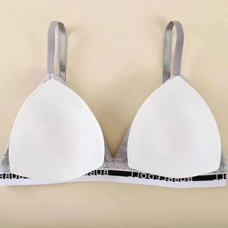 ผู้หญิงเซ็กซี่ Bra สายฟรี Brassiere Push Up ชุดชั้นในภาษาฝรั่งเศสคําสามเหลี่ยมถ้วย Bra ชุดชั้นในด้ายหญิง Intimates Bralette พร้อม