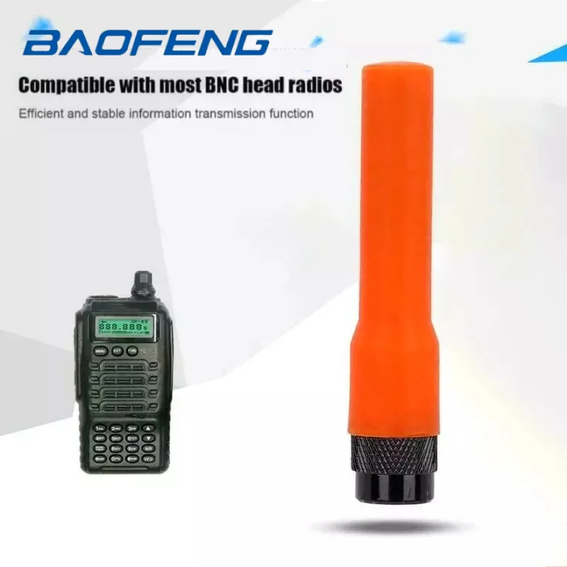 Miniantena suave SF20 para walkie-talkie, antena roja de doble banda, UHF/VHF, SMA macho/SMA hembra/BNC, para Radios Baofeng Kenwood