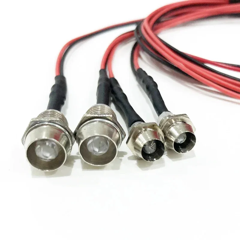 RC LED Light ชุดไฟหน้าสําหรับ 1/10 1/8 1/12 RC รถรถบรรทุก Crawler Drift ไฟหน้ารถไฟท้าย TRAXXAS HSP HPI MN99 MN90 Wltoys