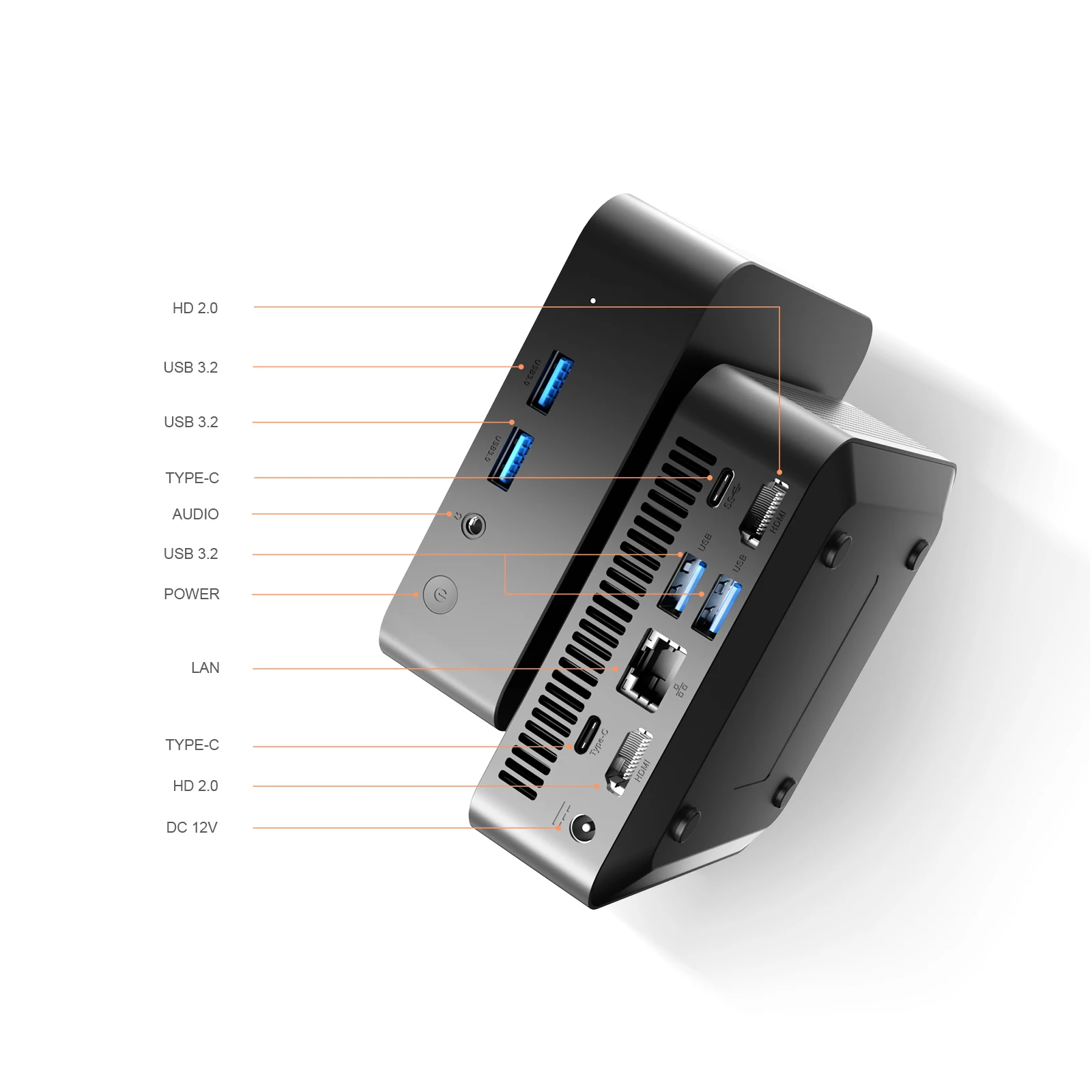 Chatreey T9H Mini PC Intel Twin Lake N150 WIFI 6Windows 11 ordenador de bolsillo ultrapequeño SSD Dual función completa tipo C 4K 60Hz RGB