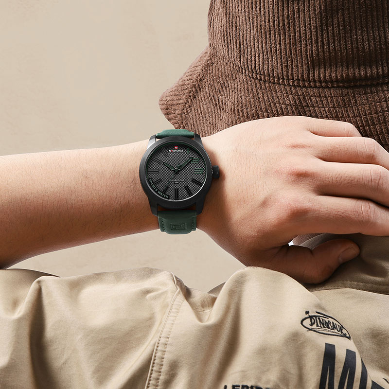 Navi force beliebte männliche Armbanduhr Militärs port stoß feste wasserdichte Leder uhr Männer Mode lässige Uhr Relogio Masculino