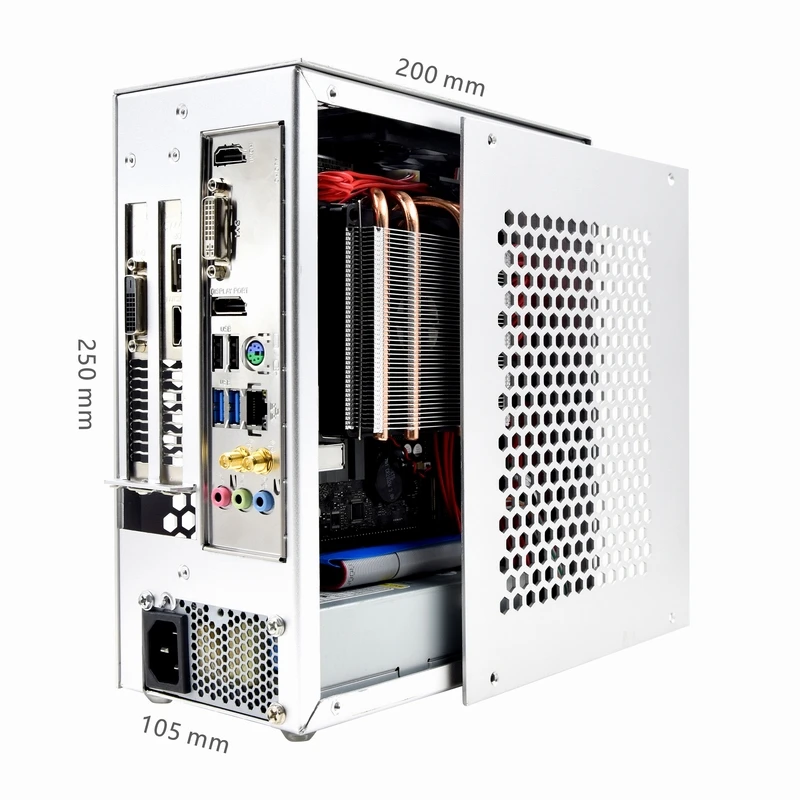 METALFISH S3 ITX A4 игровой чехол для ПК, полностью алюминиевый компьютерный мини-маленький чемодан-шасси, портативный чемодан с поддержкой RTX3060/13600 с ручкой