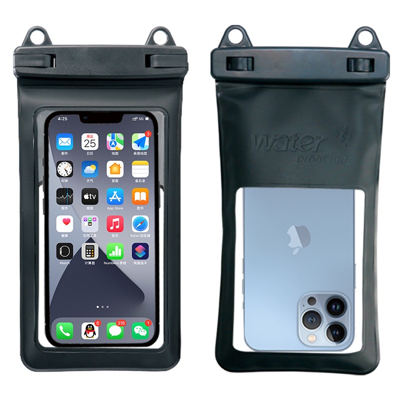 Universal กันน้ำเคสโทรศัพท์มือถือดำน้ำ PVC กระเป๋า7.5นิ้วกระเป๋าเป้กันน้ำฝาครอบใต้น้ำถุงแห้ง