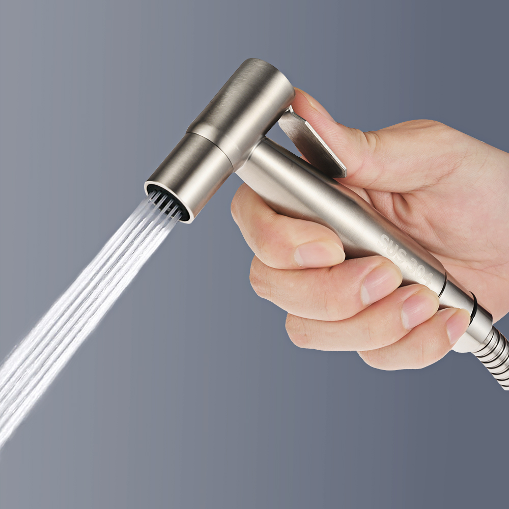 Edelstahl Wasserhahn Spritzpistole Handheld Wc Bidet Wasserhahn Edelstahl Hand Bidet Sprayer Gebürstet Wasser Sprayer