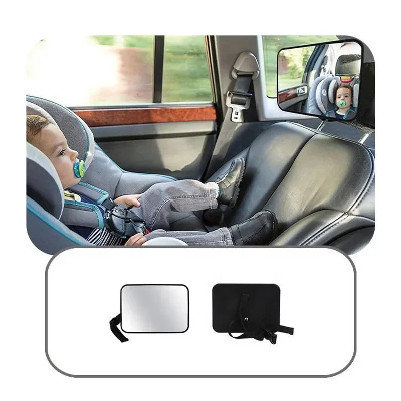 Espejo retrovisor de coche, espejos de bebé para seguridad, espejo Interior, asiento de coche Universal, reposacabezas, Monitor de espejo, seguridad para niños y bebés, conducción