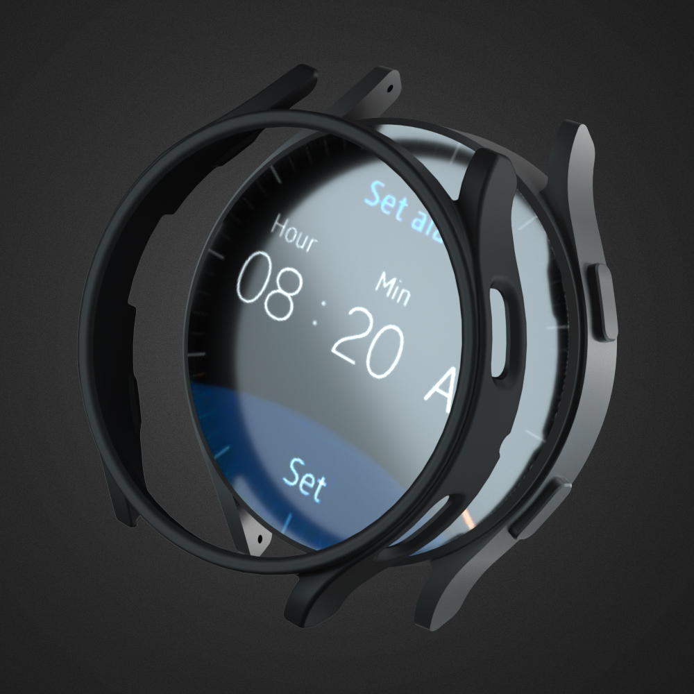 Galaxy watch 4 5 6 40mm 44mm capa para samsung galaxy watch5 pro 45mm capa de proteção plástico cobertura protetor pára-choques sem vidro