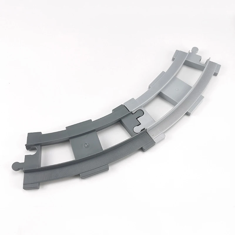 City Train Track Sets Assembly Railway Accessories Bricks Children Interactive Toys Big Size Building Blocks Compatible DuploED