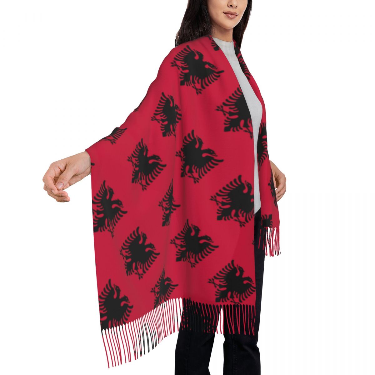 Albania Women Sacrf Brand Cashmere Winter Scarf Scarves Soccer Designer Spring Blanket Scarves Ladies Dropshipping