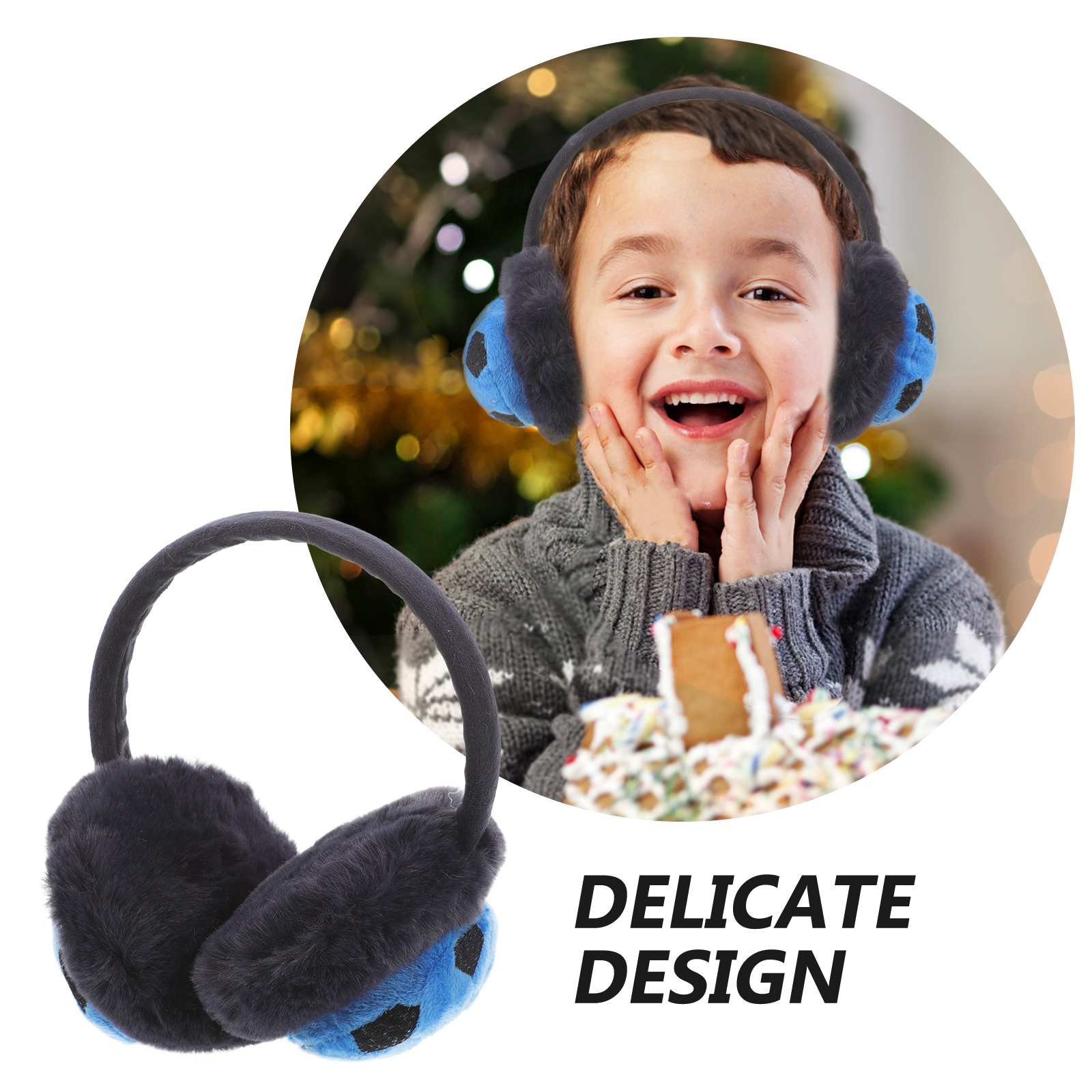Kinder-Ohrenschützer, Fußball-Abdeckung, wärmer, für Mädchen, kältebeständiger Schutz, schützende Wintermanschette