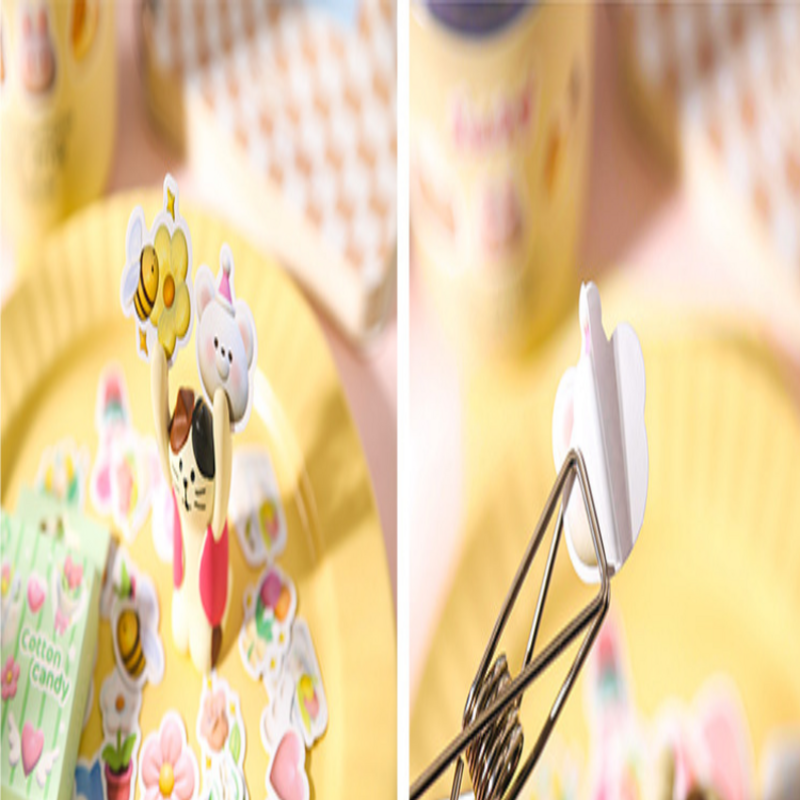 Marshmallowシリーズシールステッカー、漫画の小さなパターン、手動元帳の装飾、ボックスあたり50個